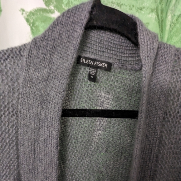 Eileen Fisher Mohair Blend Cardigan - Picture 3 of 5